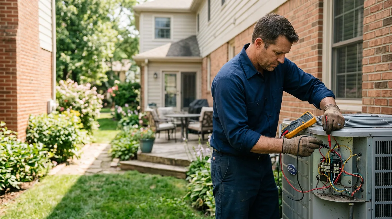 HVAC technician working near North Branch, NY